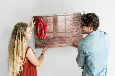 Dry erase magnetic board Peppers