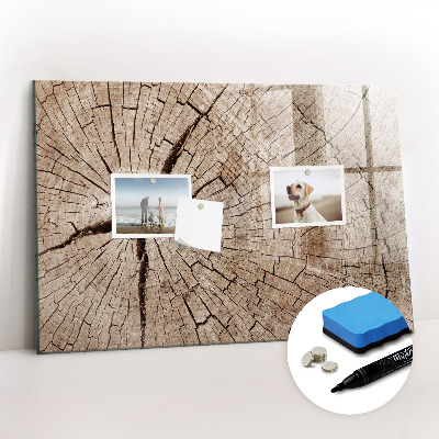 Magnetic dry erase board Old Wood Trunk
