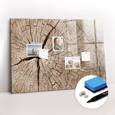 Magnetic dry erase board Old Wood Trunk