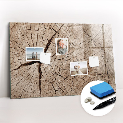 Magnetic dry erase board Old Wood Trunk