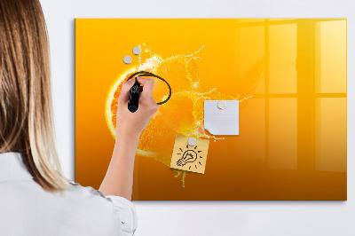 Dry erase magnetic board Orange