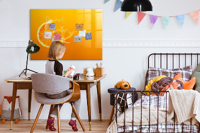Dry erase magnetic board Orange
