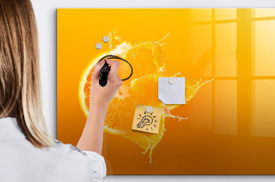 Dry erase magnetic board Orange