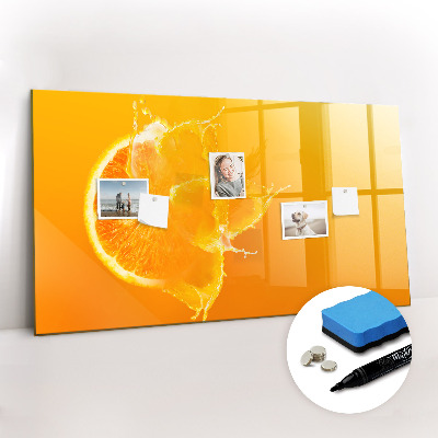Dry erase magnetic board Orange