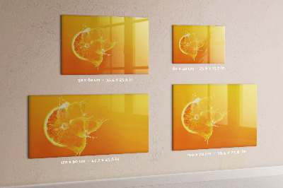 Dry erase magnetic board Orange