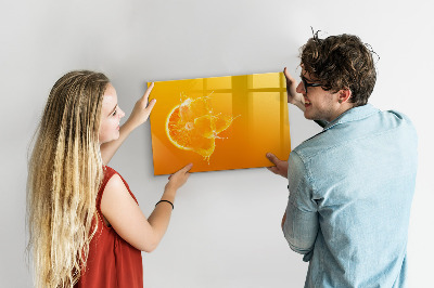 Dry erase magnetic board Orange