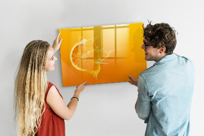 Dry erase magnetic board Orange