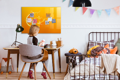 Dry erase magnetic board Orange