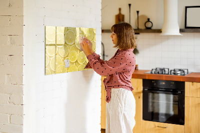 Magnetic board for writing Weekly menu