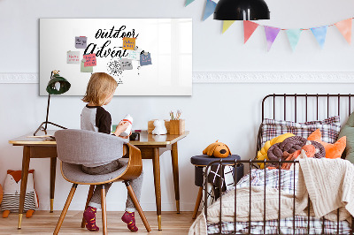 Magnetic dry erase board Outdoor Adventure