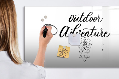 Magnetic dry erase board Outdoor Adventure