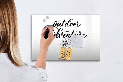 Magnetic dry erase board Outdoor Adventure