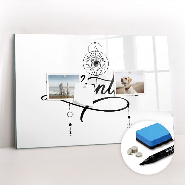 Dry erase magnetic board Adventure