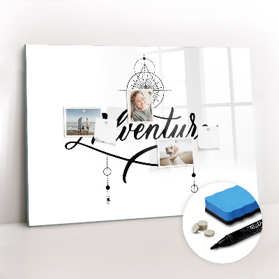 Dry erase magnetic board Adventure