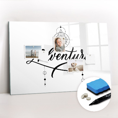 Dry erase magnetic board Adventure
