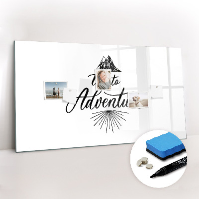 Dry erase magnetic board Adventure