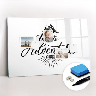 Dry erase magnetic board Adventure