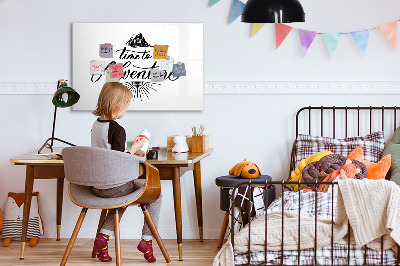 Dry erase magnetic board Adventure