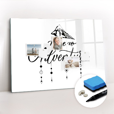 Dry erase magnetic board Adventure