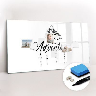 Dry erase magnetic board Adventure