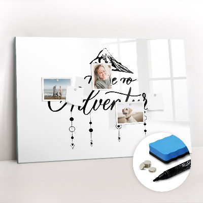 Dry erase magnetic board Adventure
