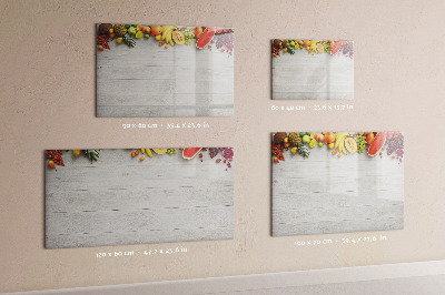 Dry erase magnetic board Fruits on the table