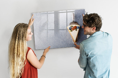 Dry erase magnetic board A piece of cake