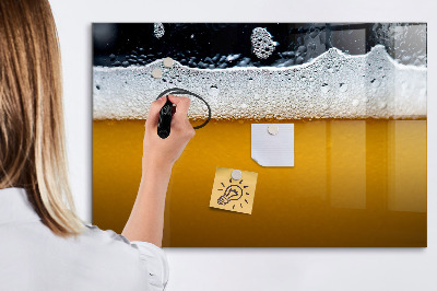 Magnetic dry erase board Beer close-up