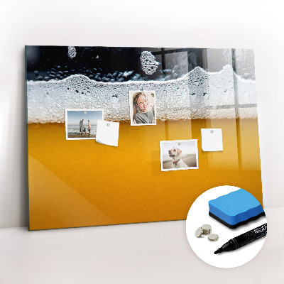 Magnetic dry erase board Beer close-up