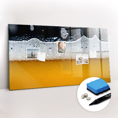 Magnetic dry erase board Beer close-up