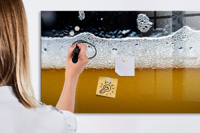 Magnetic dry erase board Beer close-up