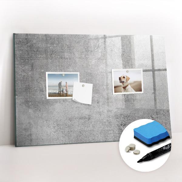 Dry erase magnetic board Raw wall