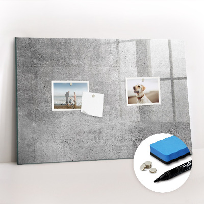 Dry erase magnetic board Raw wall