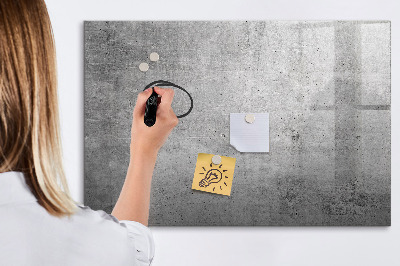 Dry erase magnetic board Raw wall