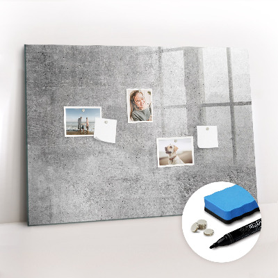 Dry erase magnetic board Raw wall