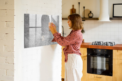 Dry erase magnetic board Raw wall