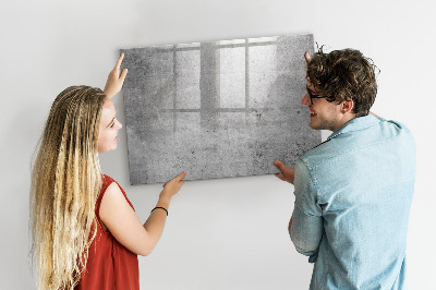 Dry erase magnetic board Raw wall