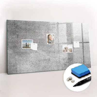 Dry erase magnetic board Raw wall