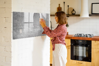 Dry erase magnetic board Raw wall