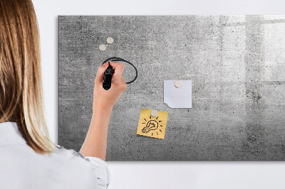 Dry erase magnetic board Raw wall