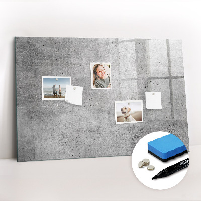 Dry erase magnetic board Raw wall