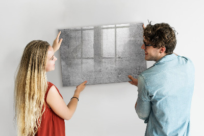 Magnetic drawing board Raw wall