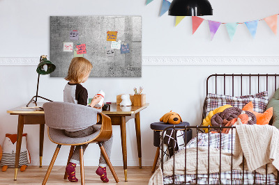 Dry erase magnetic board Raw wall
