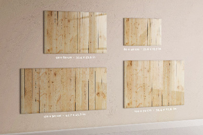 Magnetic dry erase board Wooden planks