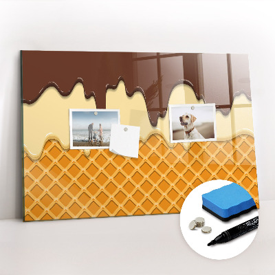 Dry erase magnetic board Ice cream