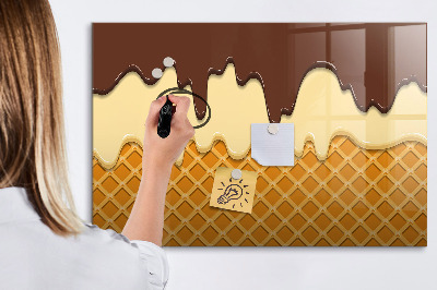Dry erase magnetic board Ice cream