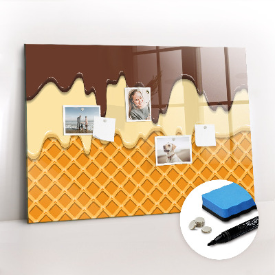 Dry erase magnetic board Ice cream