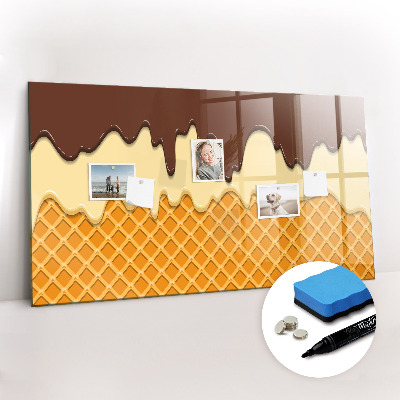 Dry erase magnetic board Ice cream