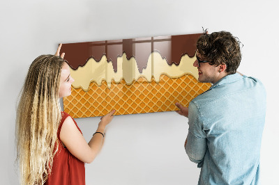 Dry erase magnetic board Ice cream