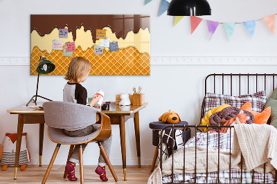 Dry erase magnetic board Ice cream